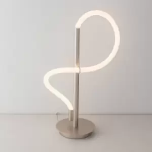 Image of Led Table Lamp with on/off switch, Flexible Adjustable Polycarbonate Light, Matt Nickel, Non-Dimmable
