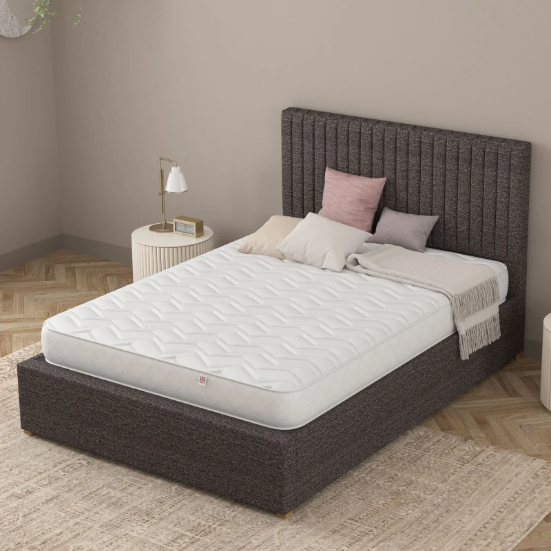 Image of Catherine Lansfield Catherine Lansfield Serene Sleep Mattress in White Size: Double White Double Unisex 5057632303516