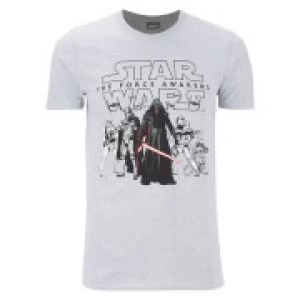 Image of Star Wars Mens The First Order T-Shirt - Grey - M