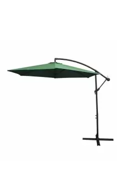 Image of Green Cantilever Parasol & Square Base
