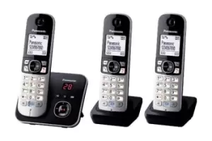 Image of Panasonic KX-TG6823GB telephone DECT telephone Black,Silver Caller ID