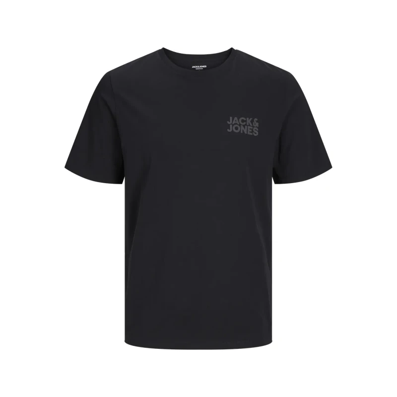 Image of jack & jones Jack & Jones Corp Logo T-Shirt - Black - JACK & JONES - Size: 5XL(62) Black Male 5XL(62) LM07907