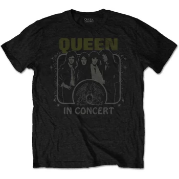 Image of Queen - In Concert Unisex Small T-Shirt - Black