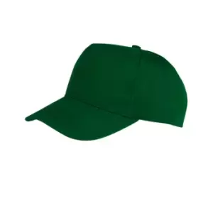 Image of Result Unisex Core Boston 5 Panel Printers Baseball Cap (One Size) (Bottle Green)
