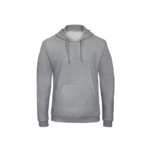 Image of B&C Adults Unisex ID. 203 50/50 Hooded Sweatshirt (S) (Heather Grey)