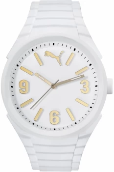 Image of Mens Puma PU10359 GUMMY - white gold Watch PU103592013