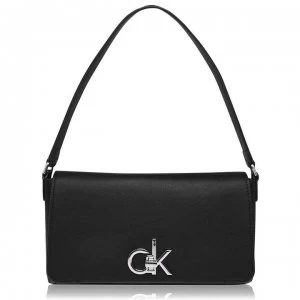 Image of Calvin Klein Re-Lock Shoulder Bag - BLACK BAX