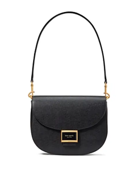Image of kate spade new york Katy Textured Leather Convertible Saddle Bag