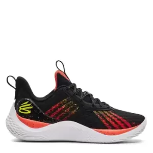 Image of Under Armour Curry 10, Black / After Burn / Yellow Ray, size: 8+, Unisex, Basketball Performance Mid, 3025620-001