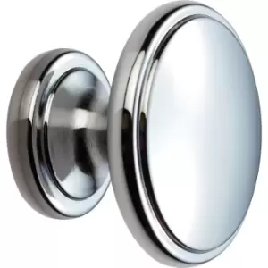 Image of Carlisle Brass Oxford Knob 38mm Polished in Chrome Zinc Alloy