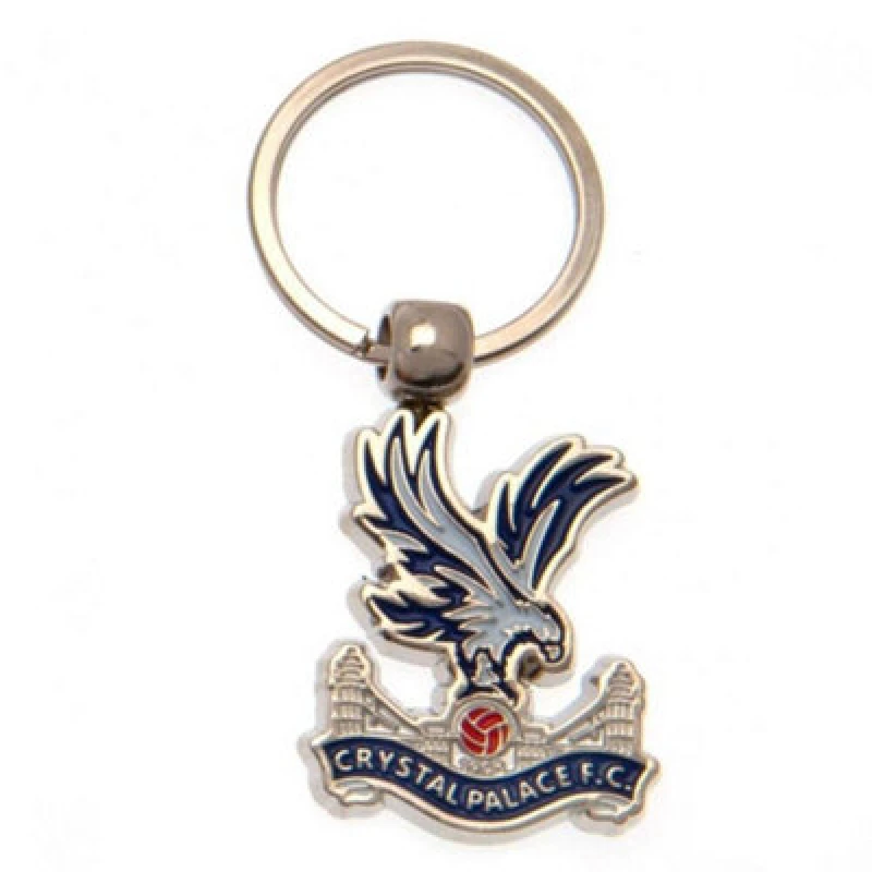 Image of Crystal Palace Fc Crest Enamel Keyring Blue/red (One Size)