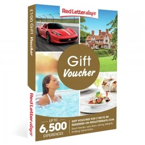 Image of Red Letter Days £100 Gift Voucher