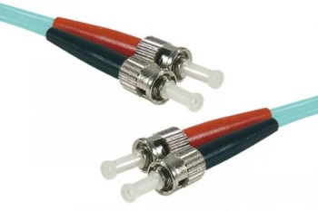 Image of 5m Fibre OM3 50 125 STST Aqua Cable