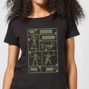 Image of Toy Story Plastic Platoon Womens T-Shirt - Black - M