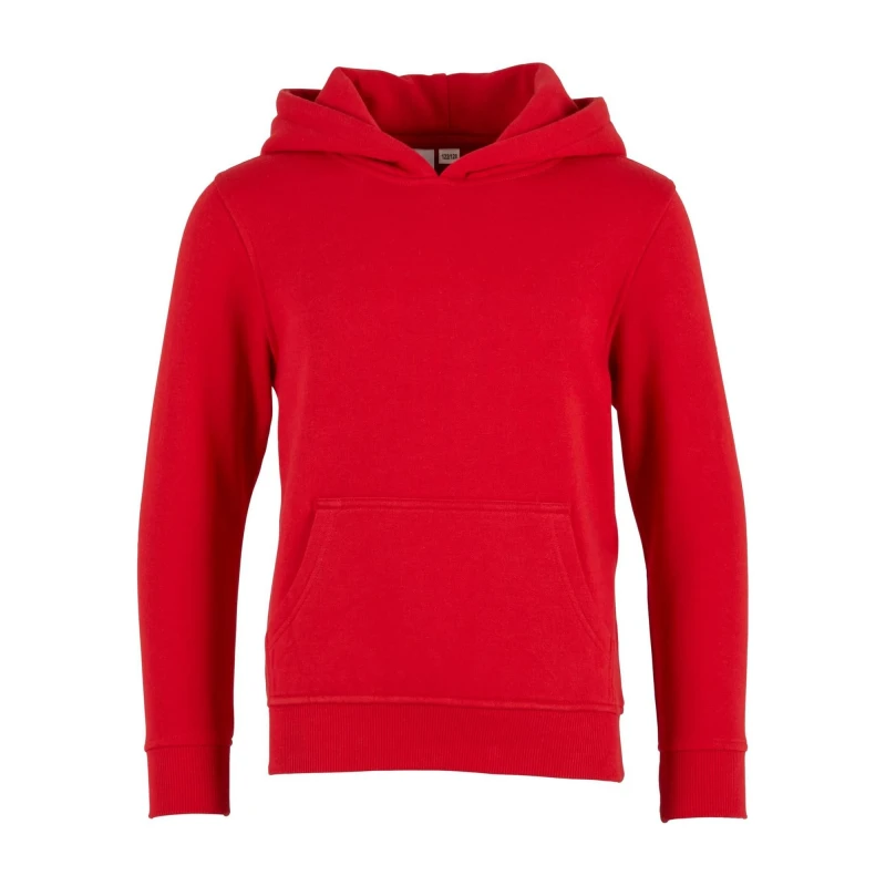 Image of Build Your Brand Basic Hoodie in Scarlet Size: 11-12 Years Scarlet Unisex 11-12 Years