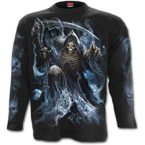 Image of Ghost Reaper Mens Medium Long sleeve T-Shirt - Black