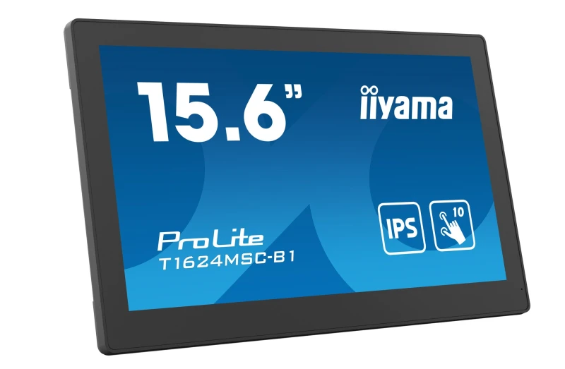 Image of iiyama iiyama T1624MSC-B1 computer monitor 39.6cm (15.6") 1920 x 1080 pixels Full HD LED Touch Screen Black T1624MSC-B1