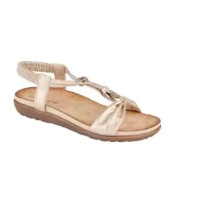Image of Cipriata Womens/Ladies Zana Sandals (7 UK) (Rose Gold)