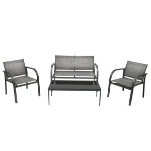 Image of Charles Bentley Modern Mesh Outdoor Lounge Set