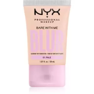 Image of NYX Professional Makeup Bare With Me Blur Tint hydrating foundation shade 01 Pale 30ml