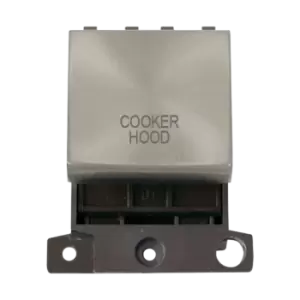 Image of Click Scolmore MiniGrid 20A Double-Pole Ingot Cooker Hood Switch Satin Chrome - MD022SC-CH