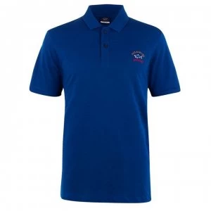 Image of Paul And Shark Crew Polo - Royal Blue 342
