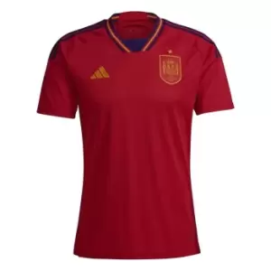 Image of adidas Spain Home Shirt 2022 2023 Adults - Red