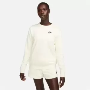 Image of Nike Sportswear Club Fleece Womens Crew-Neck Sweatshirt - Neutral