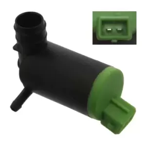 Image of Windscreen Washer Pump Water Pump window cleaning 14359 by Febi Bilstein