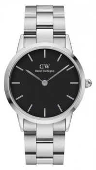 Image of Daniel Wellington Iconic Link 36mm Stainless Steel Black Watch