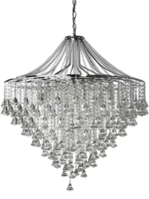 Image of Dorchester 7 Light Chandelier Chrome Finish, E14