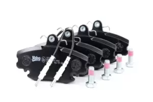 Image of VALEO Brake pad set 598002 Brake pads,Brake pad set, disc brake RENAULT,PEUGEOT,DACIA,TWINGO I (C06_),CLIO II (BB0/1/2_, CB0/1/2_)