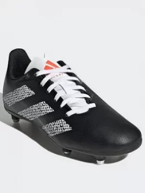 Image of adidas Rugby Sg Boots, Black/White/Orange, Size 2