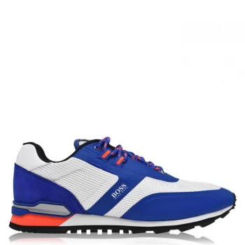 Image of Hugo Boss Parkour Nylon Trainers Blue/White 460 Men