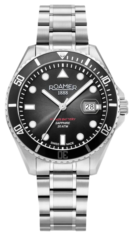 Image of Roamer 969845 41 85 20 Pro Diver 200 Power-Battery (43mm) Watch