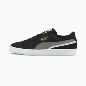Image of Womens PUMA Suede Triplex Trainers, Black/Steel Grey/White Size 8 Shoes