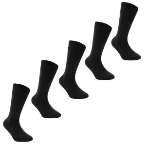Image of Giorgio 5 Pack Classic Sock Junior - Black