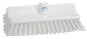 Image of Vikan Medium Bristle White Scrubbing Brush, 41mm bristle length, Polyester bristle material