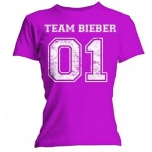 Image of Justin Bieber Team Bieber Skinny T Shirt: Small