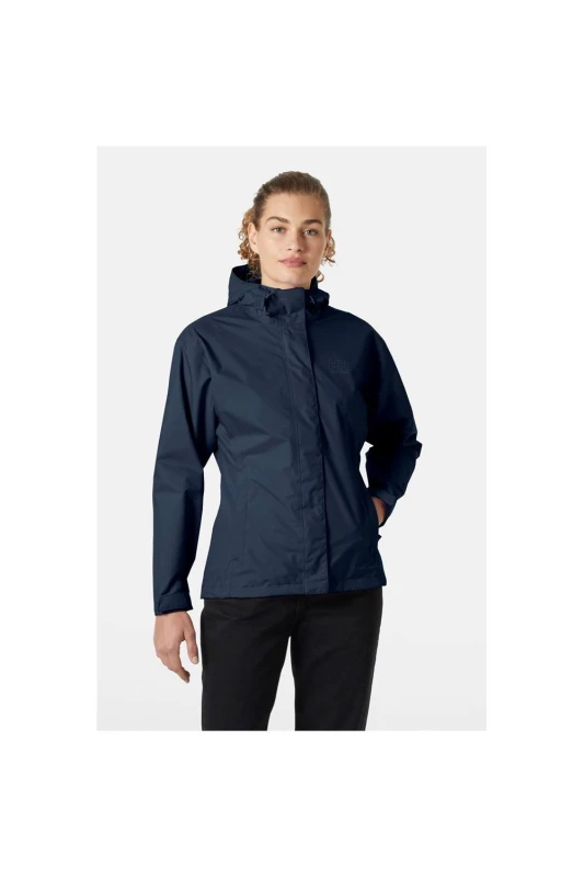 Image of Helly Hansen Sport Womens Seven J Rain Jacket in Navy Size: Small Navy Female S