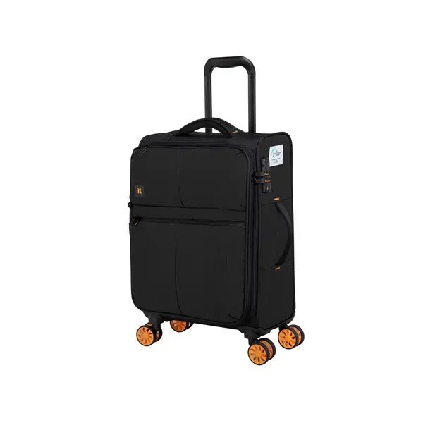 Image of IT Luggage Lykke VQ1HV Soft Shell Black Suitcase