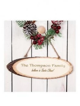 Image of Treat Republic We Believe In Christmas Wooden Sign
