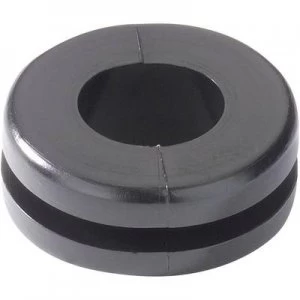 Image of HellermannTyton HV1303 PVC BK M1 Cable grommet Terminal max. 8mm PVC Black