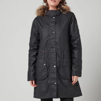 Image of Barbour Womens Mull Wax Jacket - Navy/Dress - UK 8