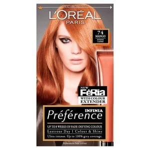 Image of Preference Infinia P74 Mango Intense Copper Hair Dye Orange