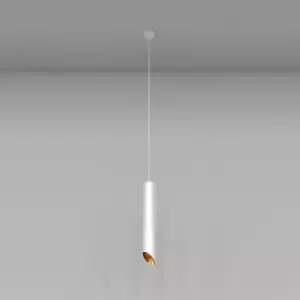 Image of Maytoni Maytoni Lipari Slim Pendant Ceiling Light White, Gold, 40cm, GU10