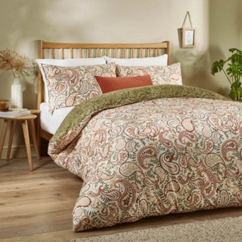 Image of Duvet Day Anika Paisley Printed Soft Touch Duvet Cover Set, Single, Multi