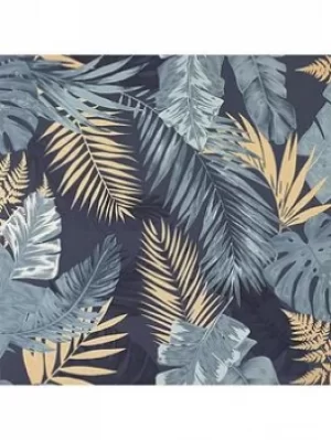 Image of Arthouse Soft Tropical Navy Wallpaper