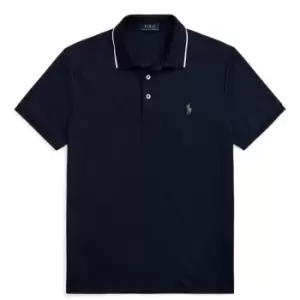 Image of Polo Ralph Lauren Slim Fit Birdseye Polo - Blue