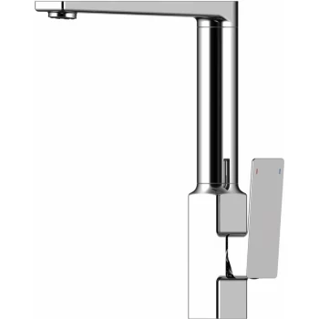 Image of RAK Square Kitchen Sink Mixer Tap - Side Lever